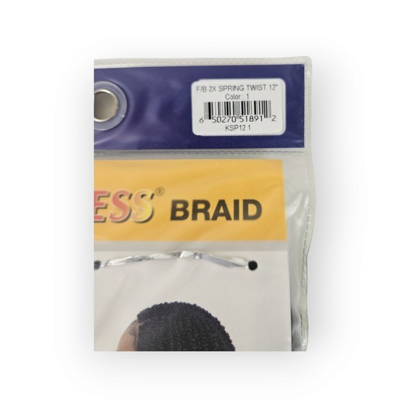 Freetress Braid - 2x Spring Twist - 12 in - Color 1 - Crochet - Picture 5 of 6